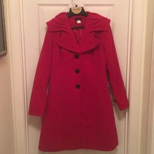 Red Winter Dress Coat